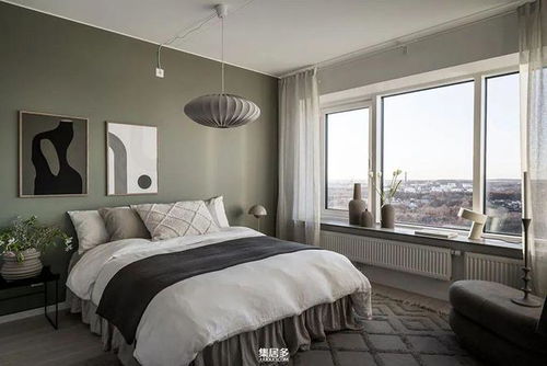北欧高层建筑中灰色系现代斯堪的纳维亚公寓